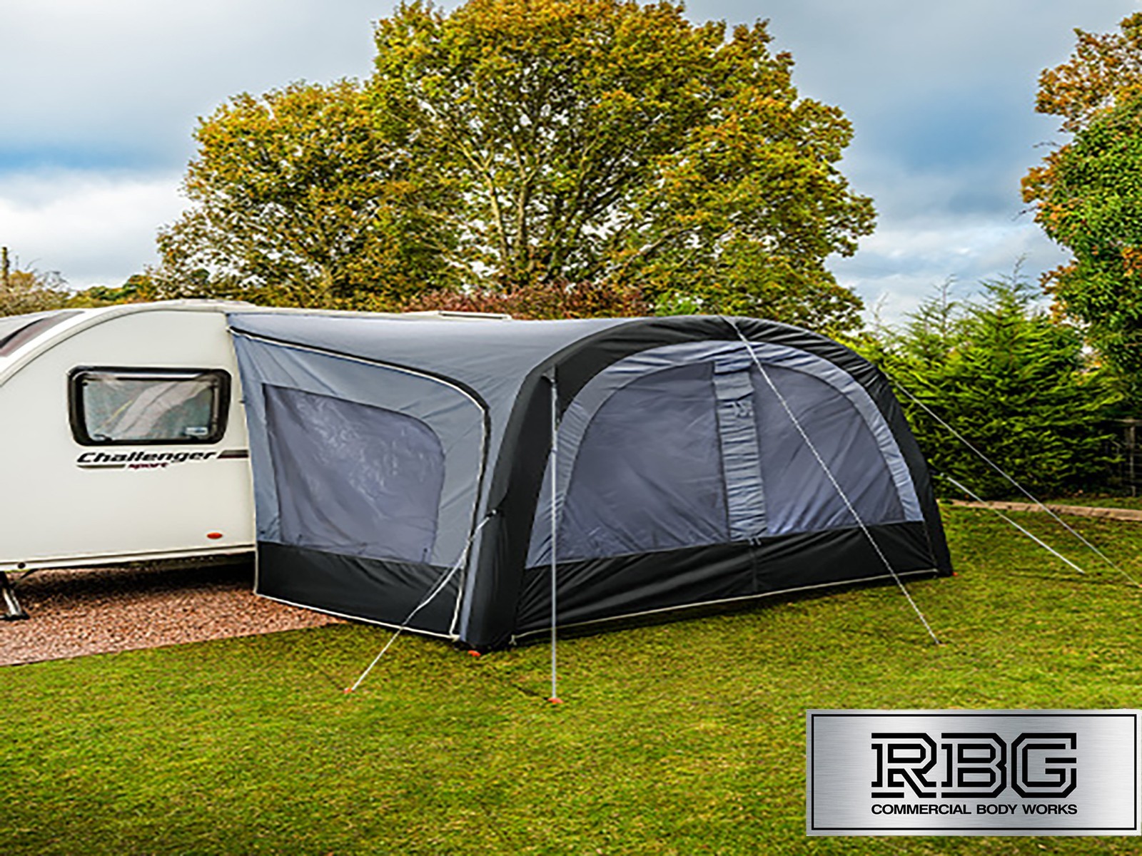 Stratford Air Sun Canopy PRO for Caravans Motorhomes H250cm, W400cm Black/Grey