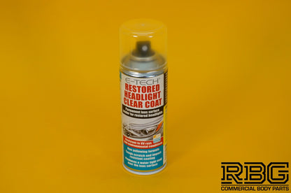 Restored Headlight Lacquer Spray Clear Coat E-TECH 200ml Headlamp Protect Sealer