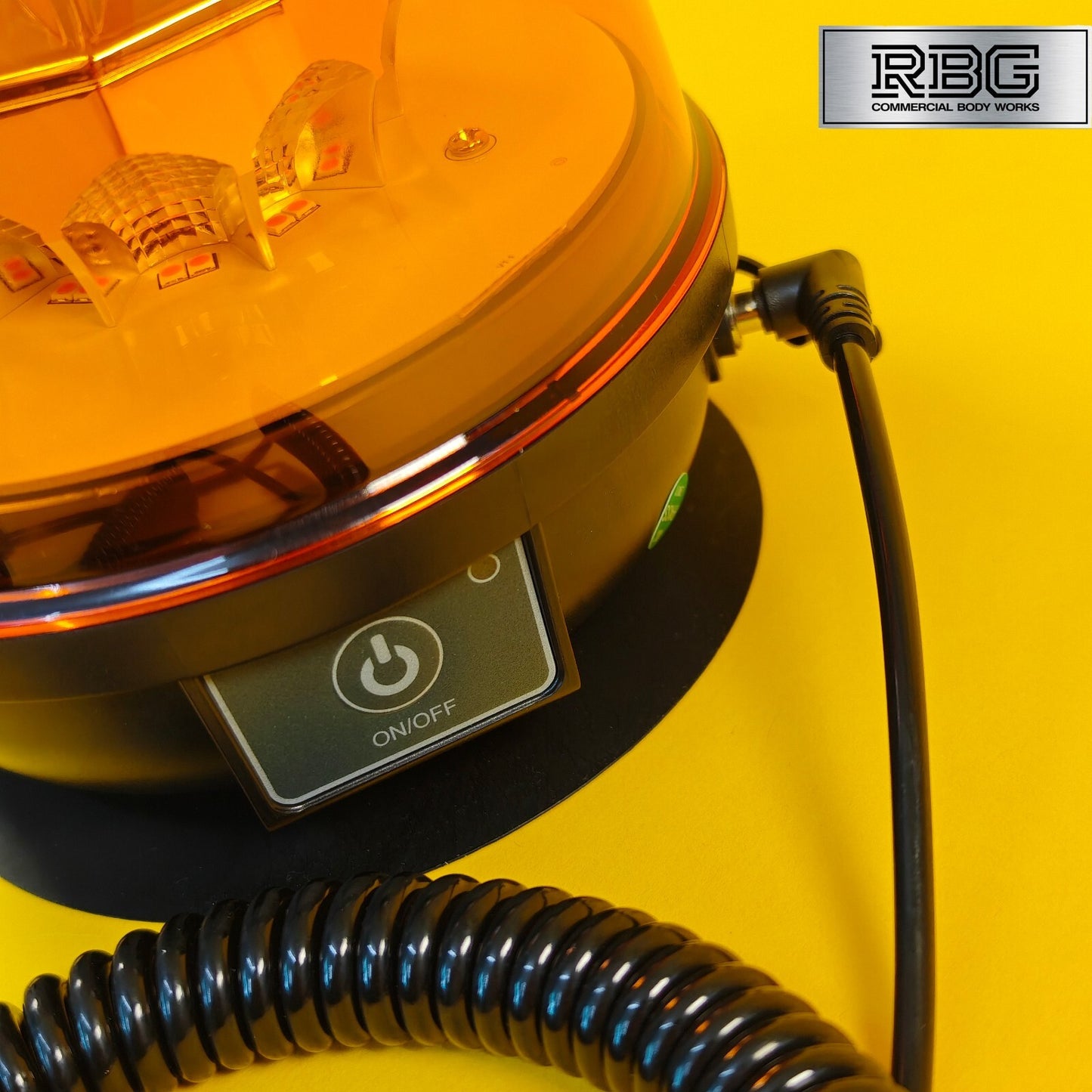 Wireless Warning Beacon Light Amber Rechargeable 12/24V LED Flashing IP67 UK
