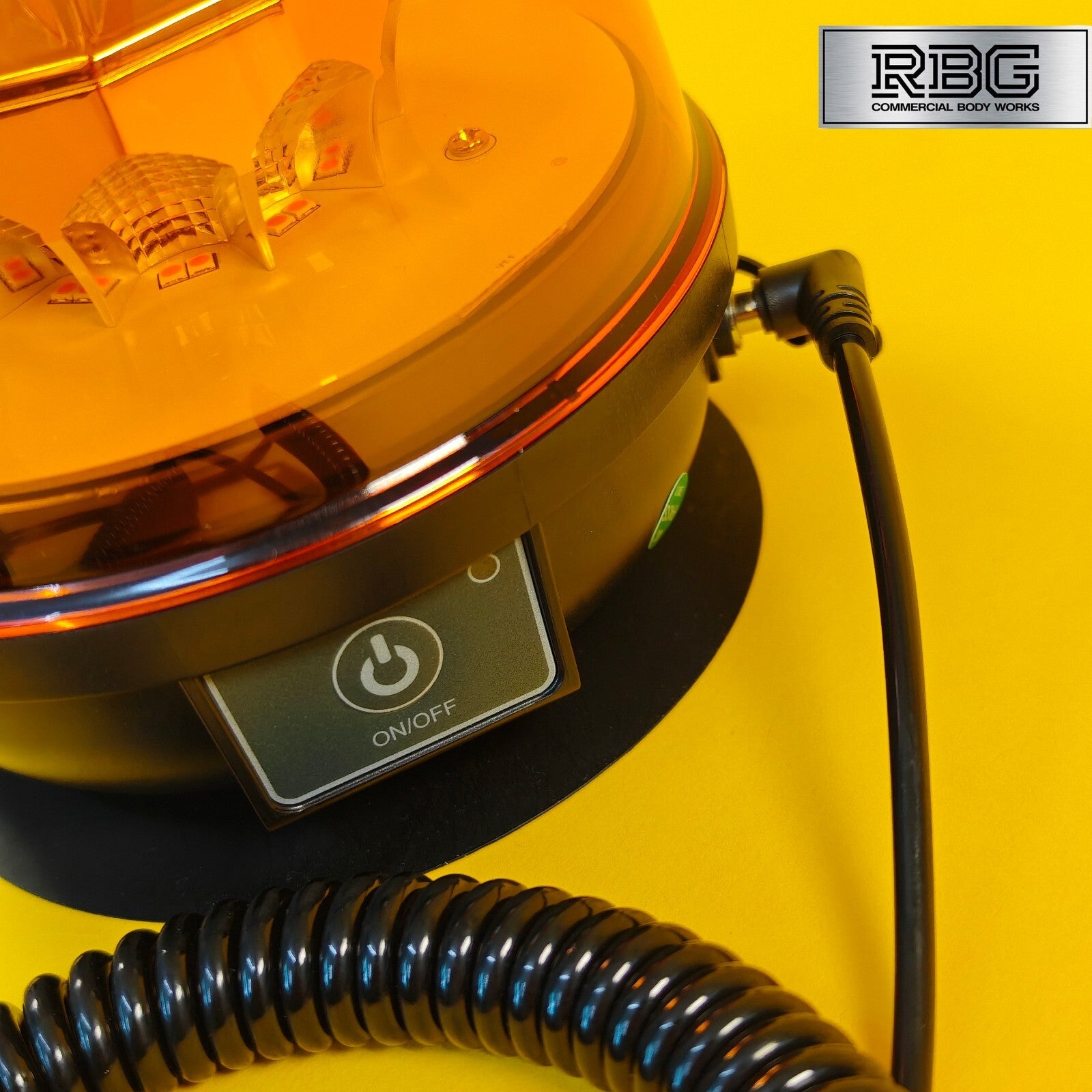 Wireless Warning Beacon Light Amber Rechargeable 12/24V LED Flashing IP67 UK
