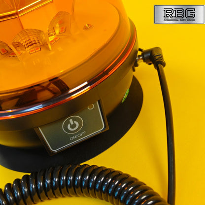 Wireless Warning Beacon Light Amber Rechargeable 12/24V LED Flashing IP67 UK
