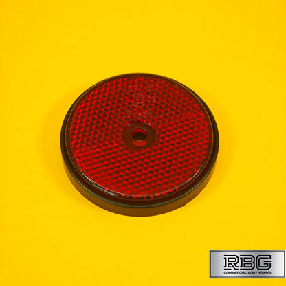 Round Red Reflector Radex 60mm Rear Lighting for Trailer Caravan Horsebox UK