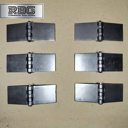 Butt Hinge Weld-on Solid Pressed Drawn Steel Heavy Duty 50x137mm Truck Trailer