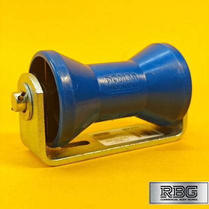 Keel Roller + Bracket 16mm Bore 128mm Width for Boat Trailers Non-Mark Domar UK