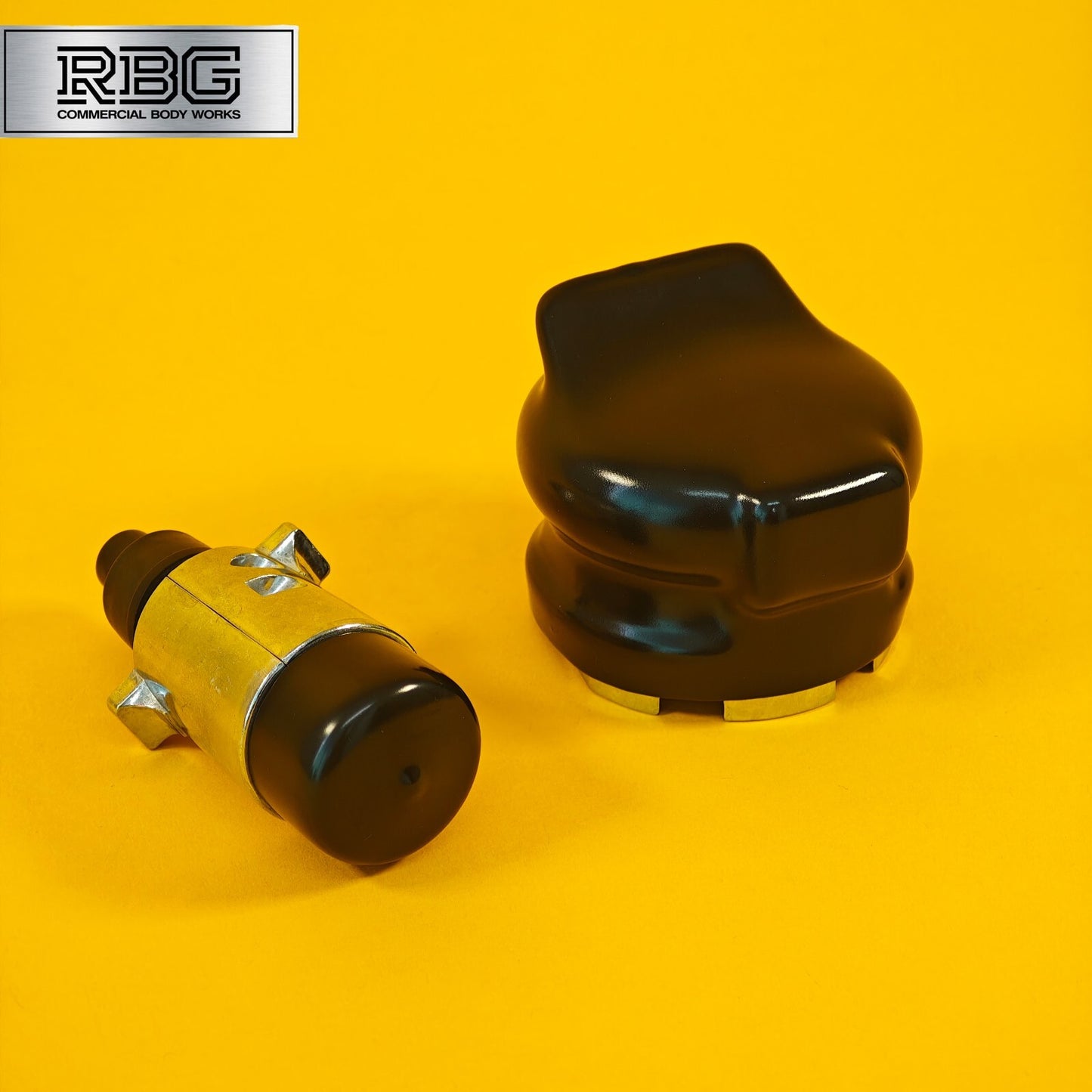 Aluminium Socket & Plug + PVC Socket & Plug Covers SET 7 Pin 12N Type Trailer