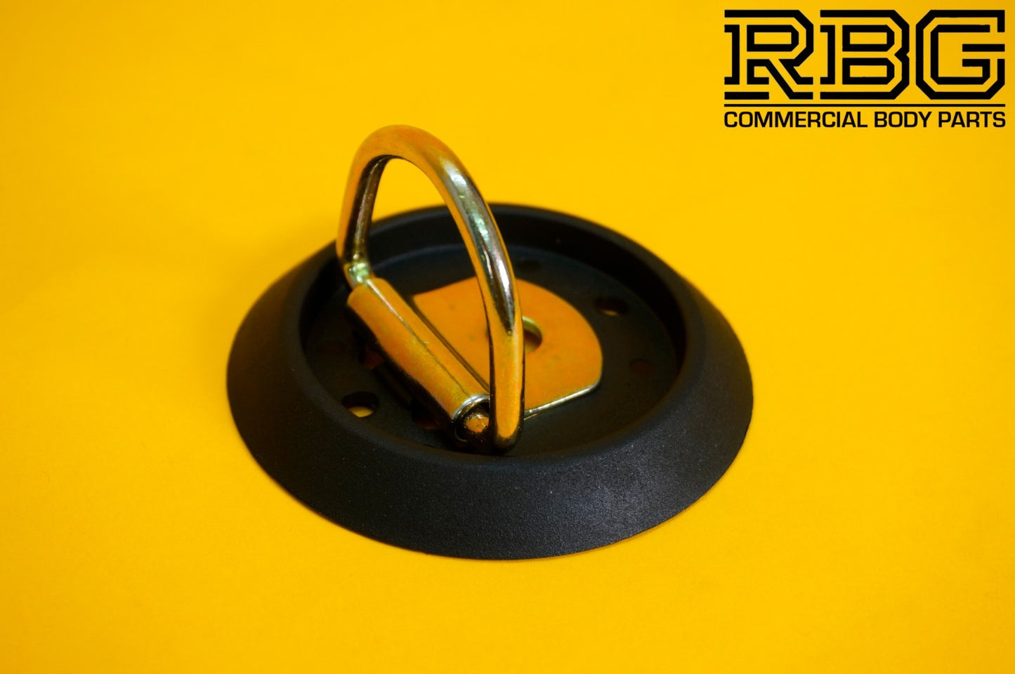 Tie Down Lashing Ring & Base Dish Zinc Plated Steel for Truck Trailer Horsebox