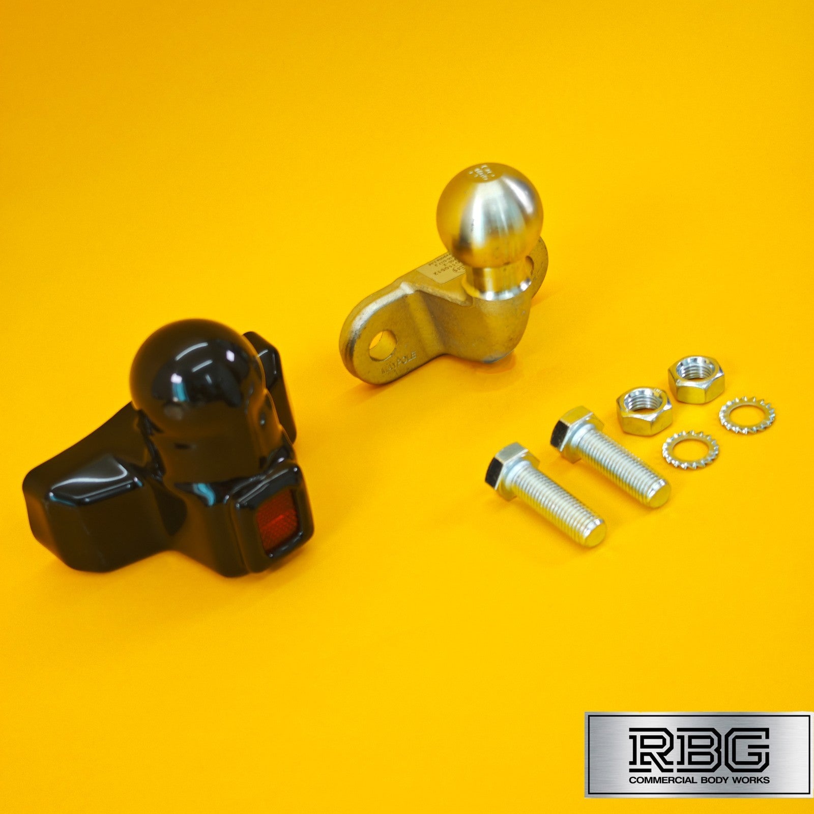 Tow Ball + Cover PVC With Reflector 50mm Tow Hitch Silver Heavy Duty Standard UK