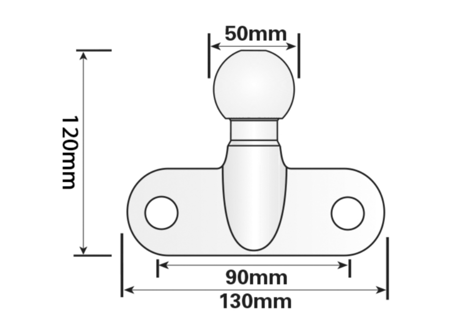 Tow Ball + Socket Assembly 12N 7 Pin 50mm Tow Hitch Silver E Approved Caravan UK
