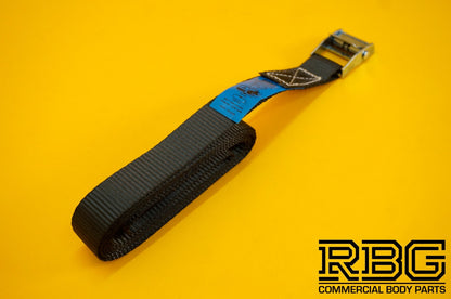 Cam Buckle Lashing Strap 250kg Tie Down 2.5m Black Trailer Box Safety Roof Rack