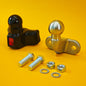 Tow Ball + Cover PVC With Reflector 50mm Tow Hitch Silver Heavy Duty Standard UK