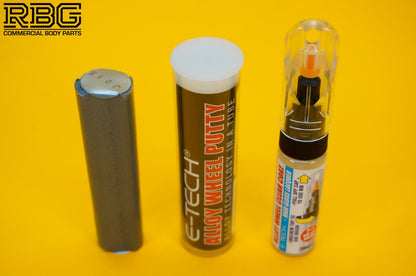 Clear Coat Lacquer Touch-Up Stick + Allow Wheel Repair Putty Filler 10cm Tube