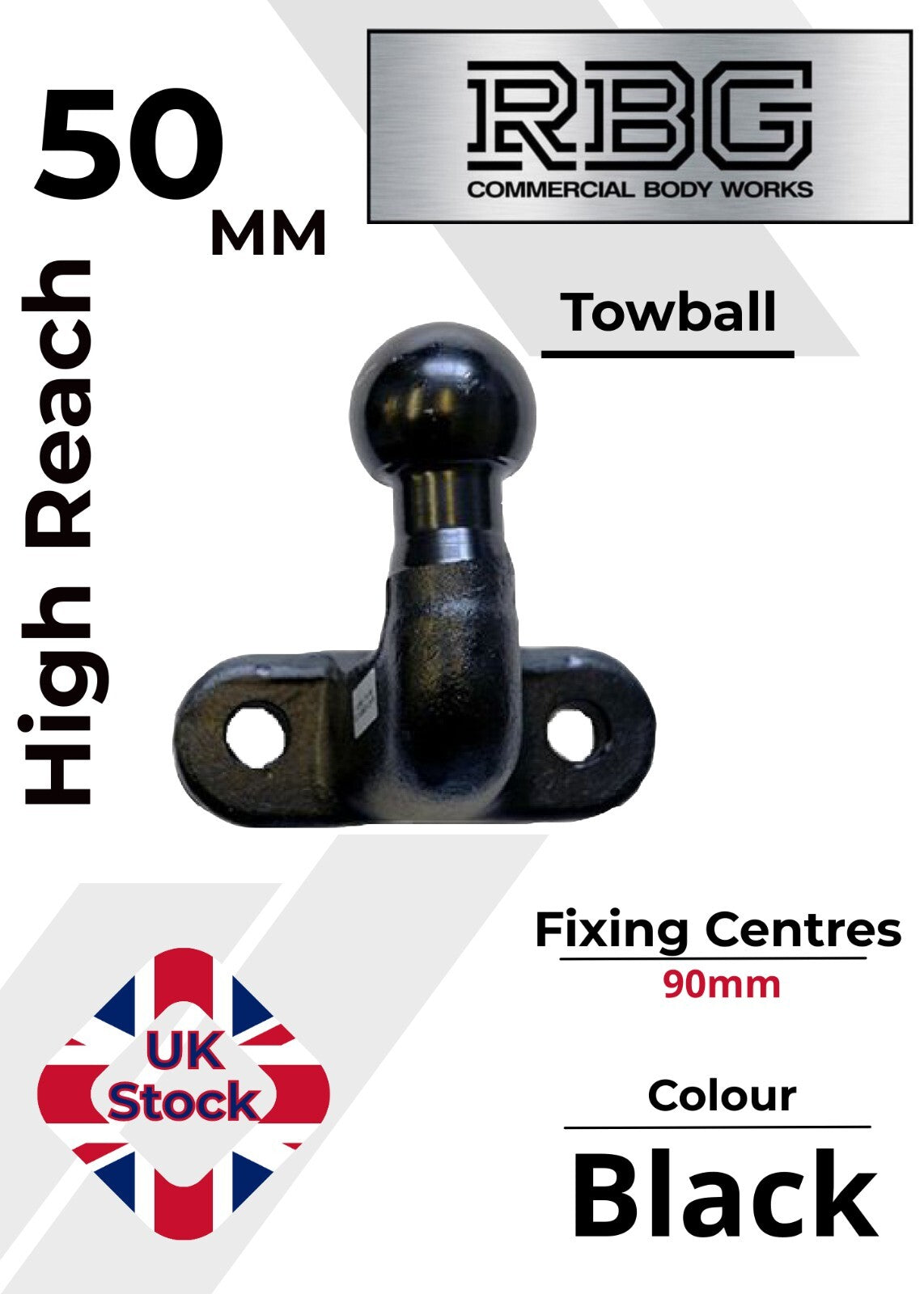 1x ALKO Towball High Reach Tow Ball for AL-KO AKS Caravan Stabilizer Hitches