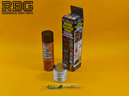 Brake Caliper Paint Kit YELLOW Paint + Cleaner + Brush E-TECH For Car Vehicle UK