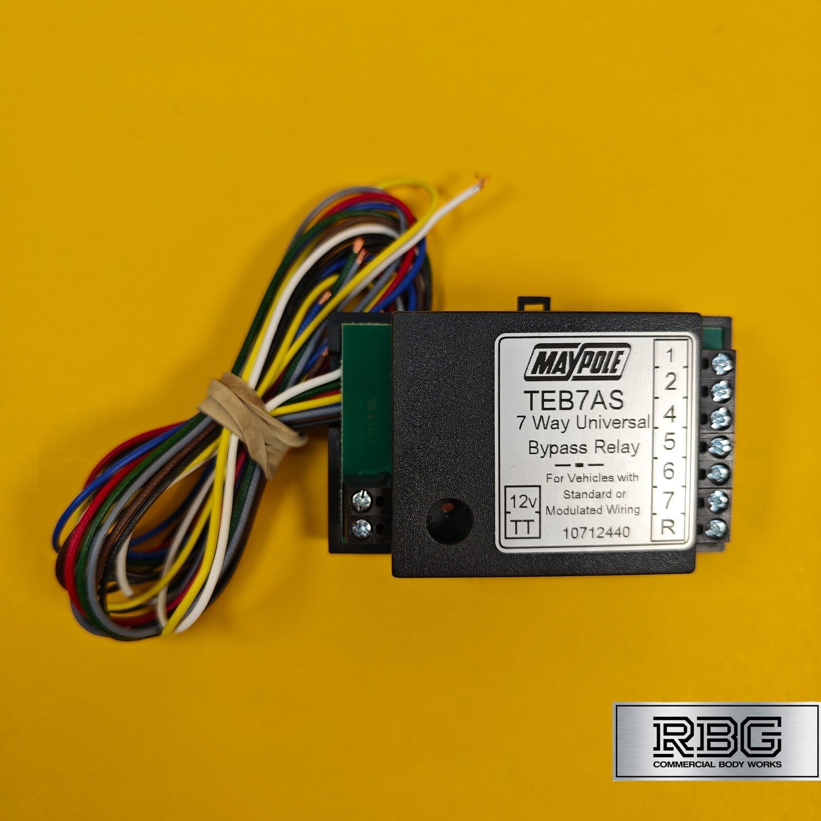 7 Way Bypass Relay Universal for Towbar Towing Trailer Caravan TEB7AS Smart 12V