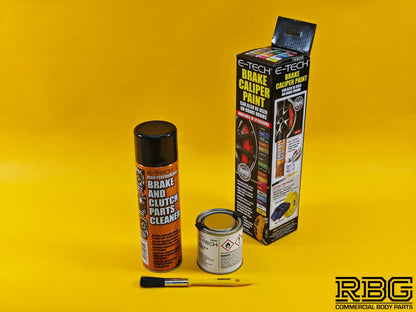 Brake Caliper Paint Kit BLUE Paint + Cleaner + Brush E-TECH For Car Vehicle UK
