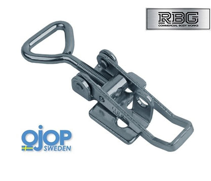 1x Over Centre Fastener OJOP + Catch Plate SMALL LOCKING Trailer Truck Caravan