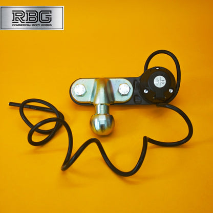 Tow Ball + Socket Assembly 12N 7 Pin 50mm Tow Hitch Gold E Approved Caravan UK