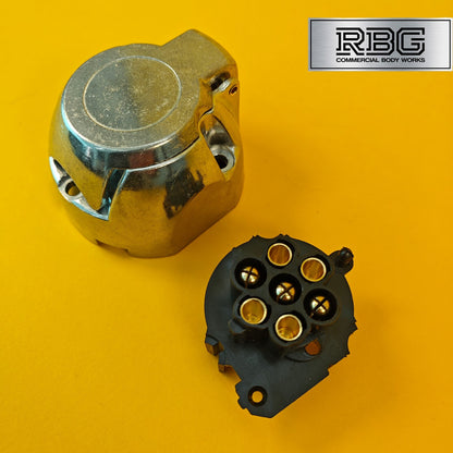 Aluminium Towing Socket 12N 7 Pin 12 Volt Electrics Socket for Trailer Caravan