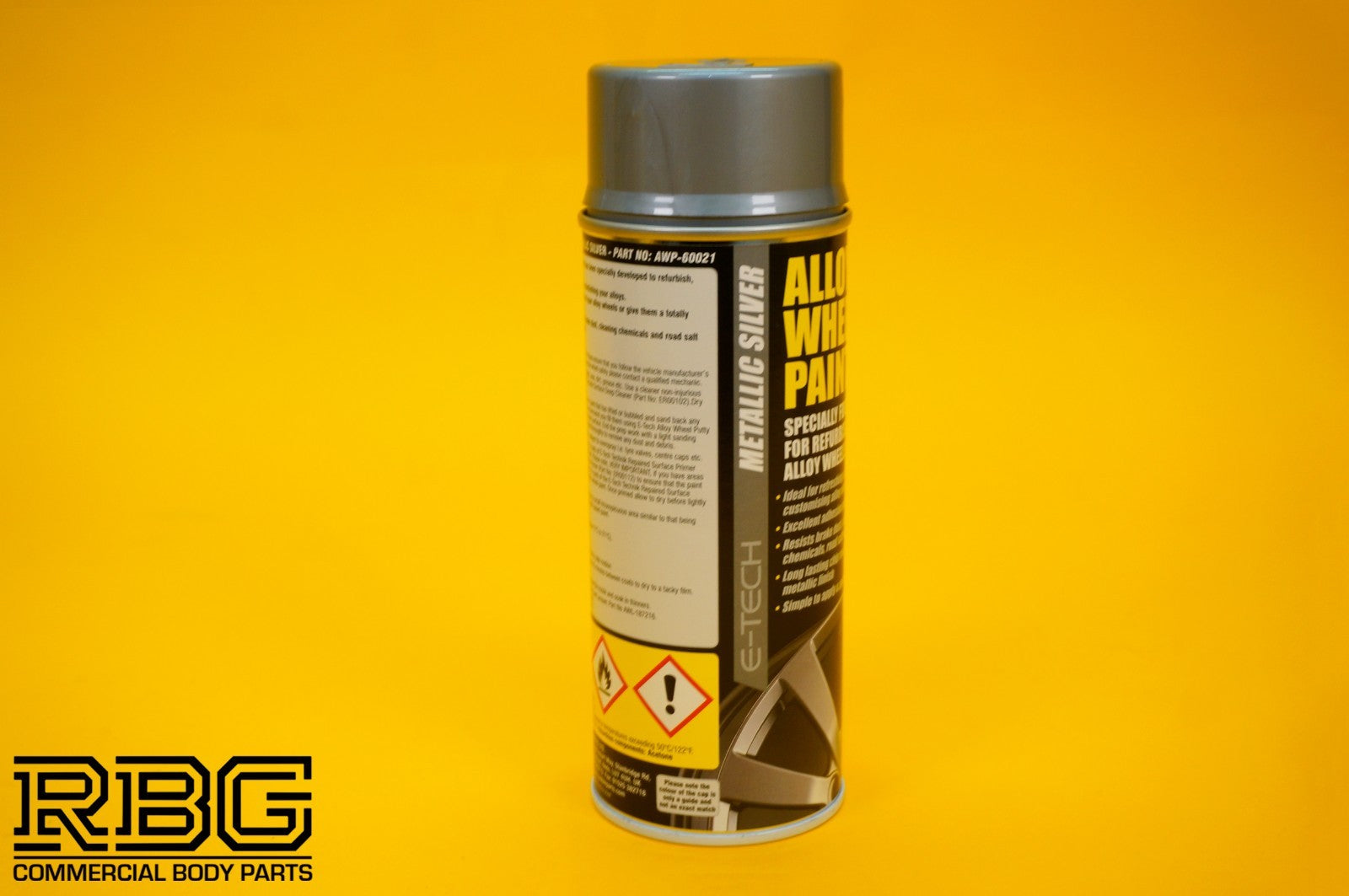 Alloy Wheel Paint METALLIC SILVER 400ml Aerosol Spray Car Refurbishment E-TECH
