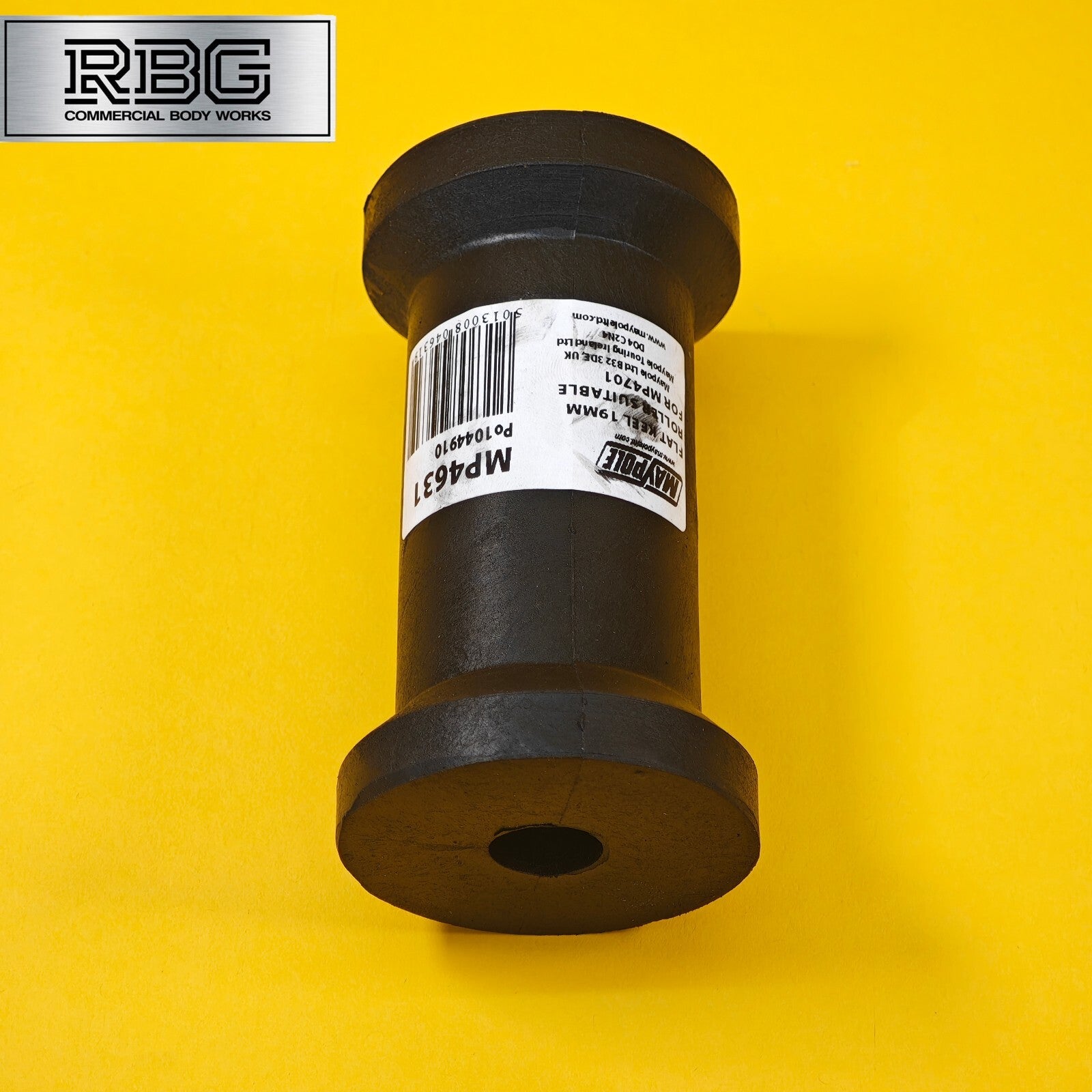 Flat Keel Roller Boat Trailer 19mm Bore 127mm Width Long-Lasting Polyurethane UK