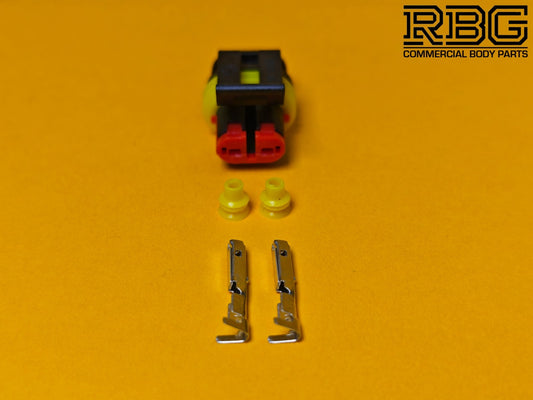 SuperSeal Plug Kit 2 Way Male AMP Electrical Wiring Waterproof IP67 TE Housing