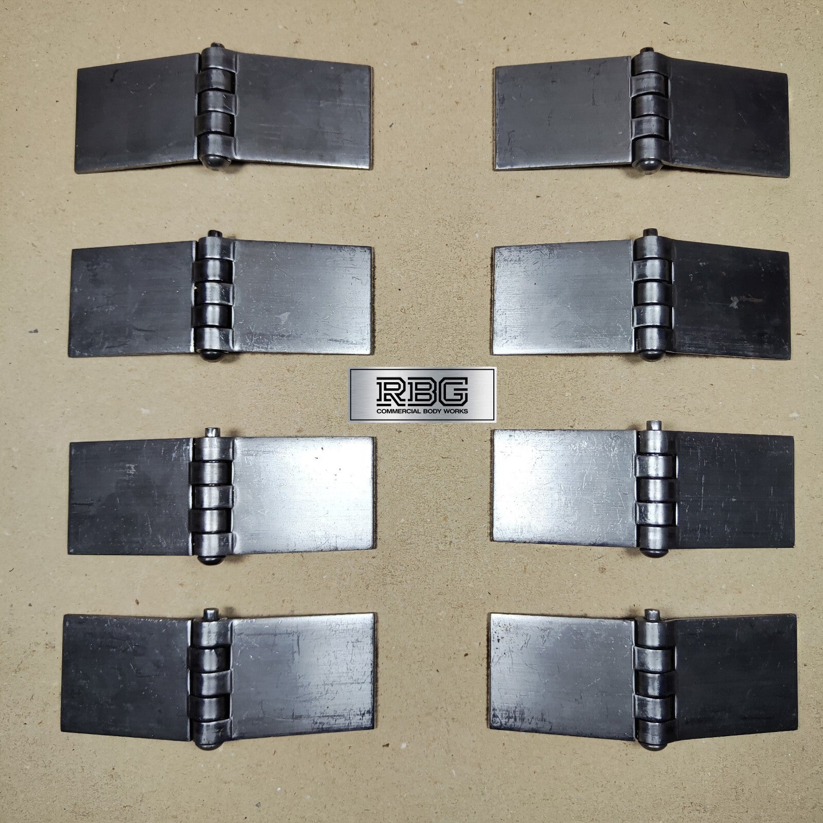 Butt Hinge Weld-on Solid Pressed Drawn Steel Heavy Duty 50x137mm Truck Trailer