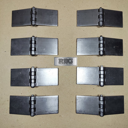 Butt Hinge Weld-on Solid Pressed Drawn Steel Heavy Duty 50x137mm Truck Trailer