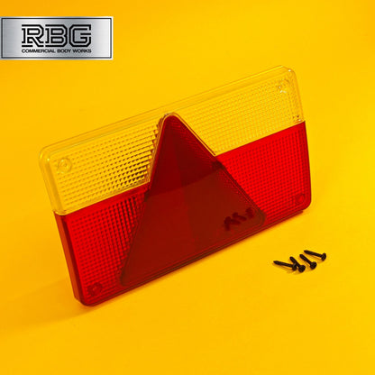 Replacement Lens Rear Light LEFT for AJBA FP80 To Fit Erde Daxara Trailer Italy