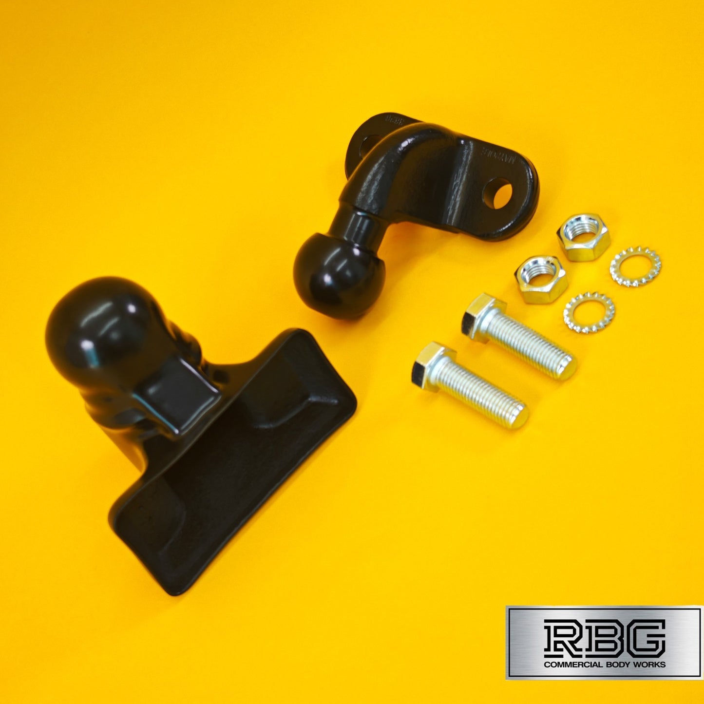 Tow Ball + Cover PVC 50mm Tow Hitch Black Heavy Duty Standard E Approved Caravan