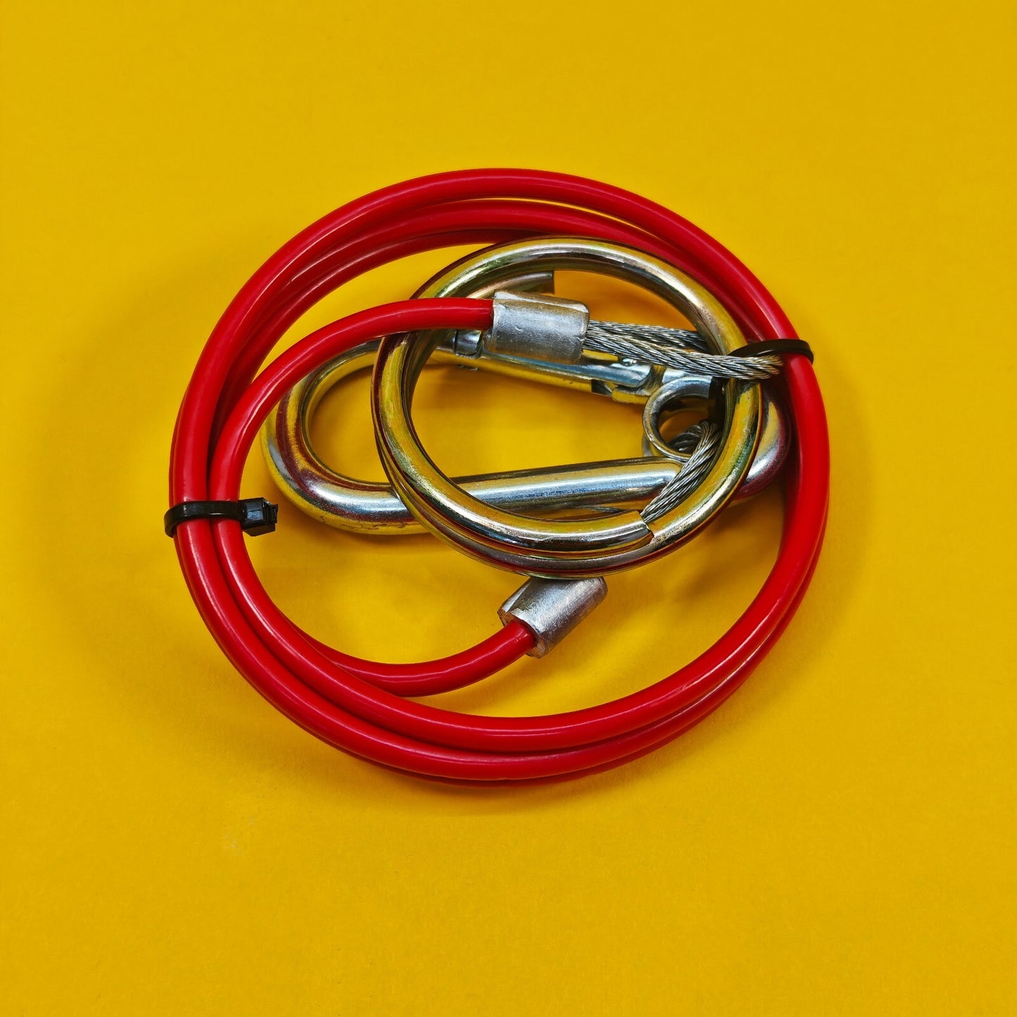 Breakaway Cable Red PVC 1m x 3mm for Trailer Caravan Safety Brake Cable UK