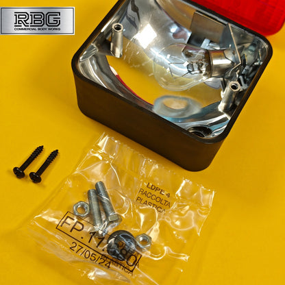 Rear Fog Bulb Light AJBA Red Universal Lamp For Trailer Caravan FR.20.001 Italy
