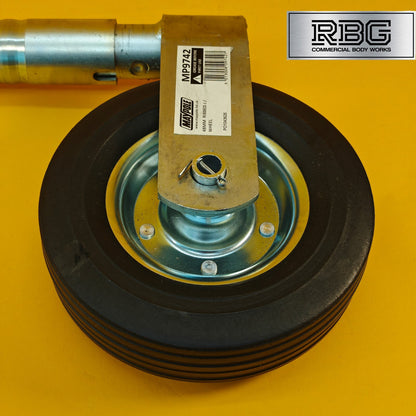 48mm Jockey Wheel Ribbed Heavy Duty 300kg Trailer Ifor Williams 630-860mm