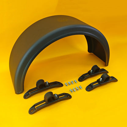 Single Wheel Round Mudguard + Brackets with Plastic Clasp 840x270mm Domar Truck