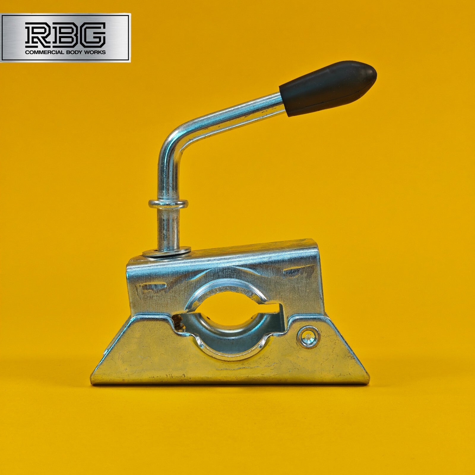 Jockey Wheel Clamp 34mm For Trailer Split Clamp Bracket Prop Stand Zinc Plated