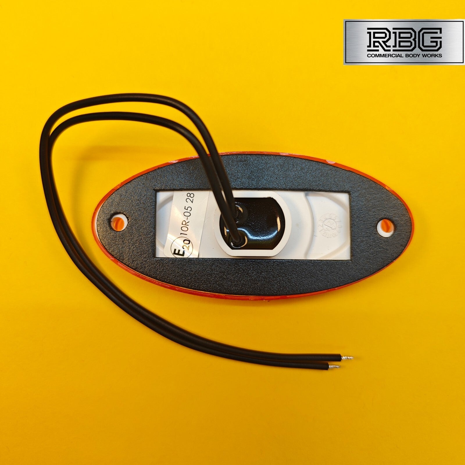 Side Marker Light Oval Amber LED Slim Line WAS 12/24V Lamp for Trailer Caravan