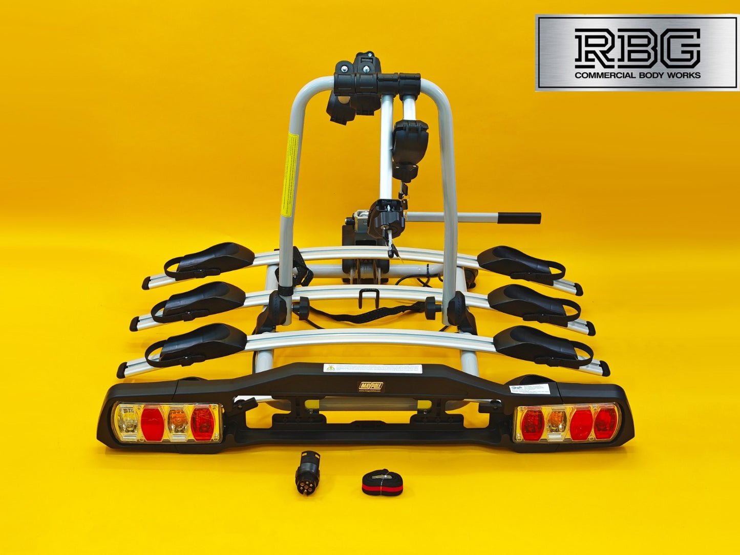 Cycle Carrier 4 Bikes Towball Mounted 60kg Car Rear Tow Bar Ball Tilting Rack UK