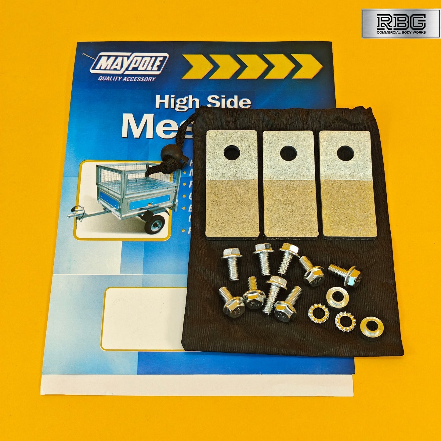 High Side Mesh Kit for Erde 122 & Maypole MP6812 Trailers Heavy Duty 440mm UK