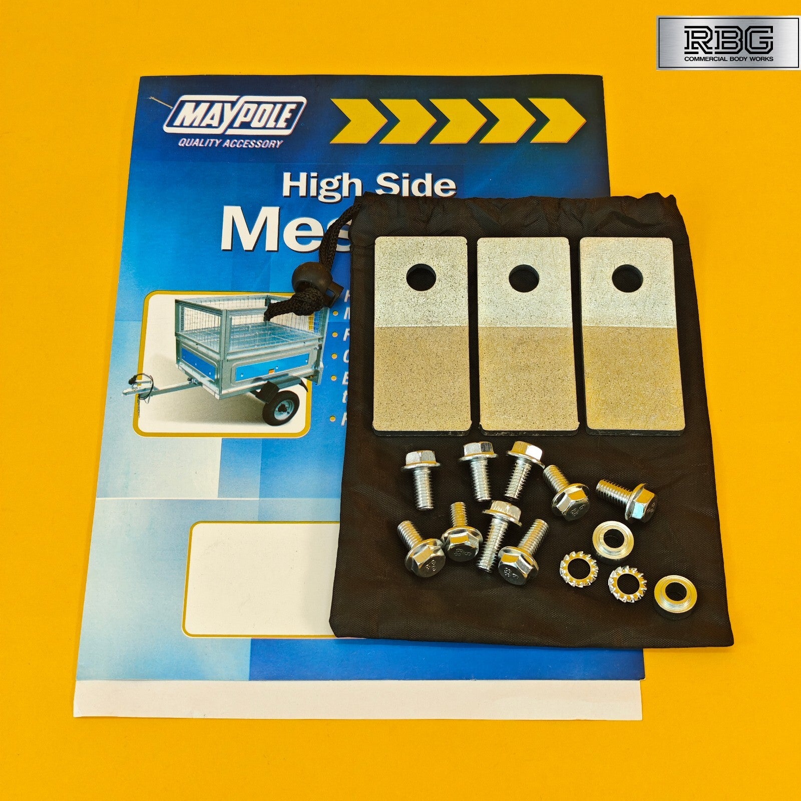 High Side Mesh Kit for Erde 122 & Maypole MP6812 Trailers Heavy Duty 440mm UK