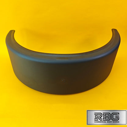 Single Wheel Mudguard Round Plastic 840x270mm Black Mud Flap Domar Truck Italy