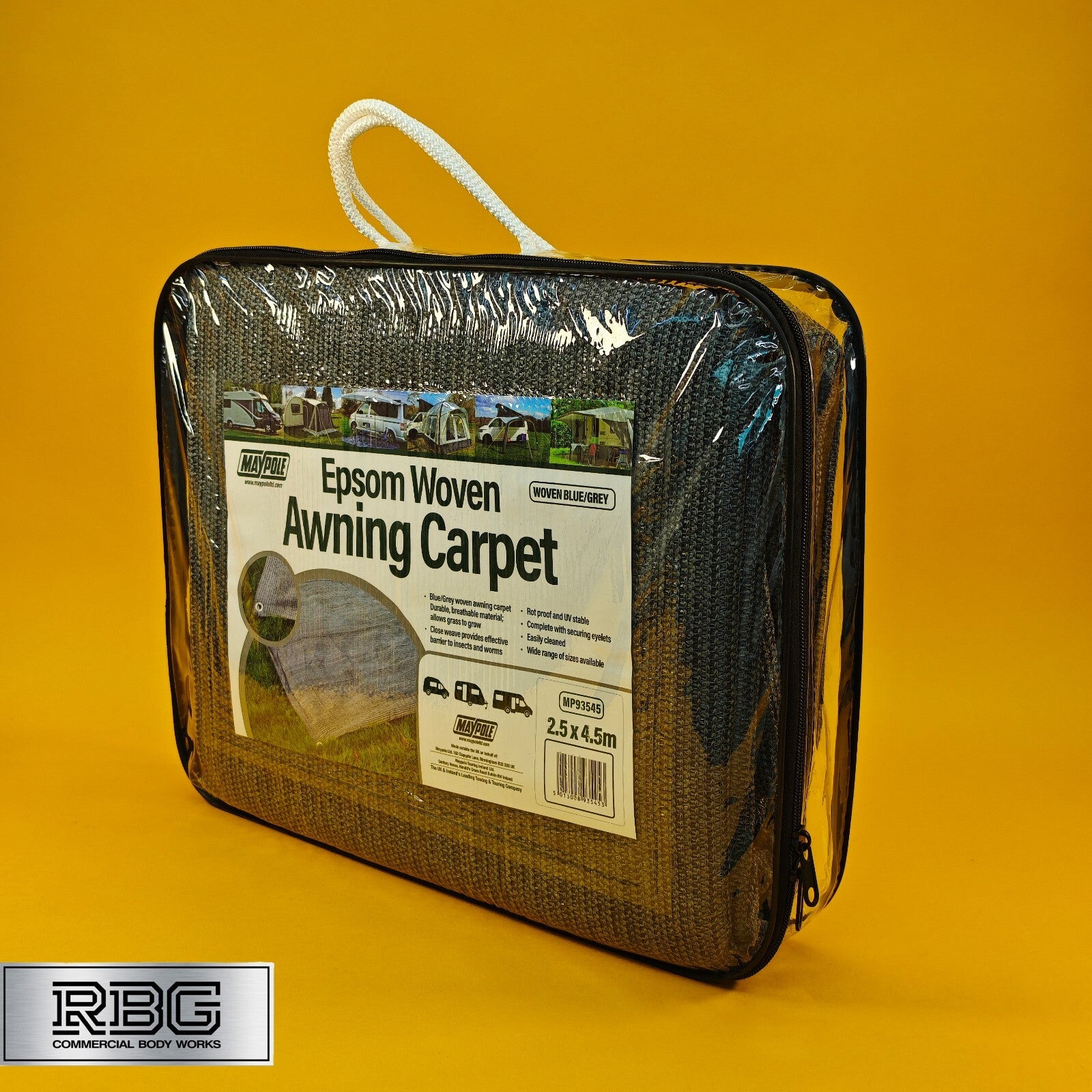 Awning Carpet Breathable Woven For Tent Caravan Campervan Camping 2.5m x 4.5m UK