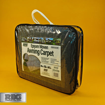 Awning Carpet Breathable Woven For Tent Caravan Campervan Camping 2.5m x 4.5m UK