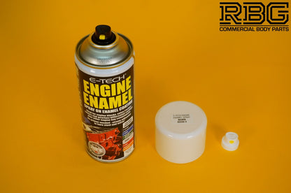 SILVER Engine Enamel Spray Coating 400ml E-TECH Heat Resistant Paint Car Vehicle