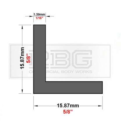 ALUMINIUM ANGLE Equal & Unequal Angles All Sizes & Thickness Free UK Delivery