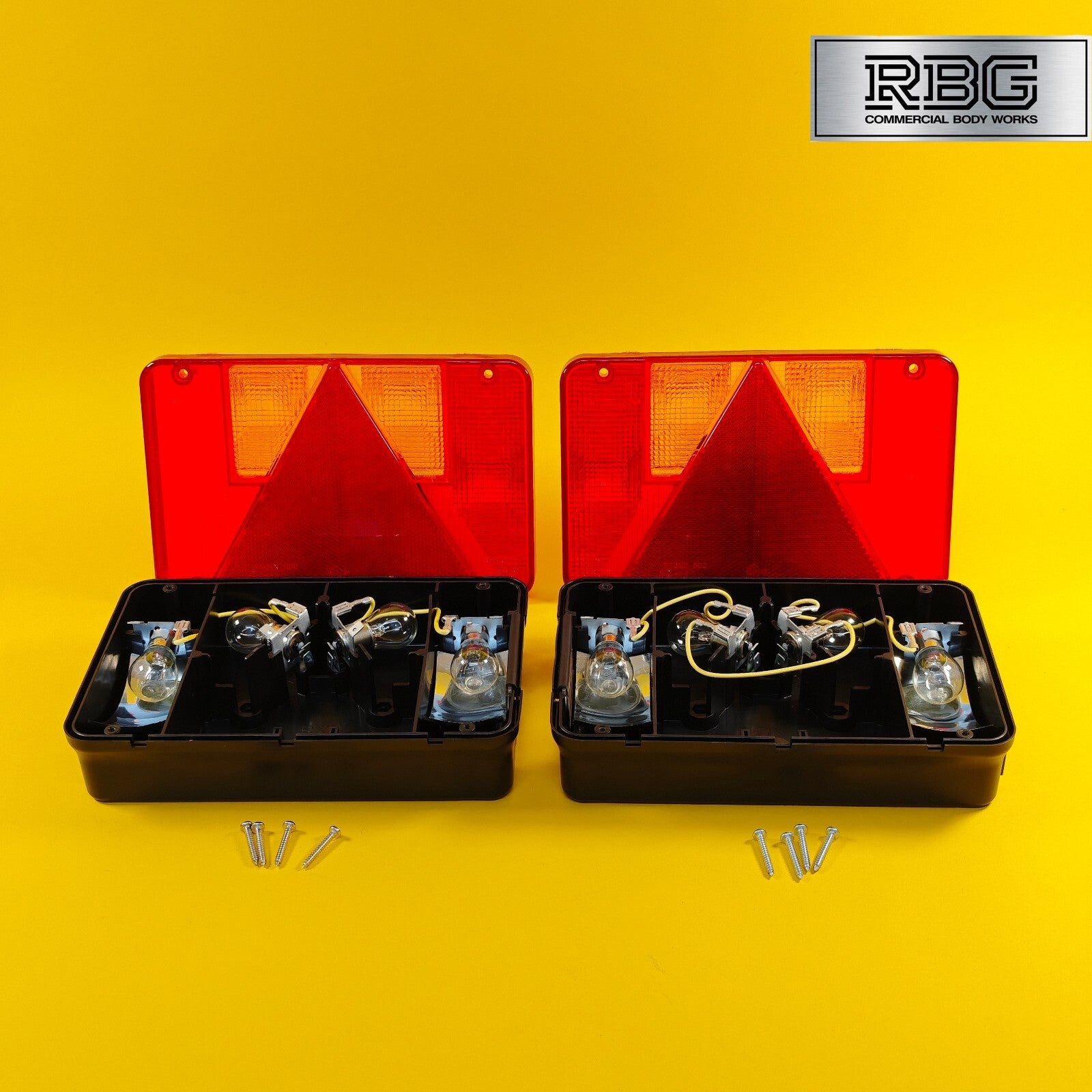 Rear Combination Light LEFT & RIGHT PAIR Radex Lamp for Trailer 6 Function 12V