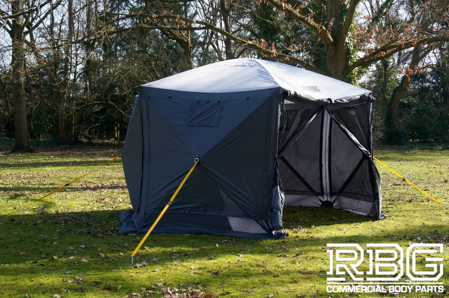 Screen House Gazebo Pop Up 6 Sided Mosquito Netting H230cm, W360cm Large Shelter