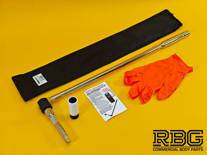 Vehicle Wheel Brace Kit 17mm Pro Sleeved Socket Protective Gloves Extension Bar