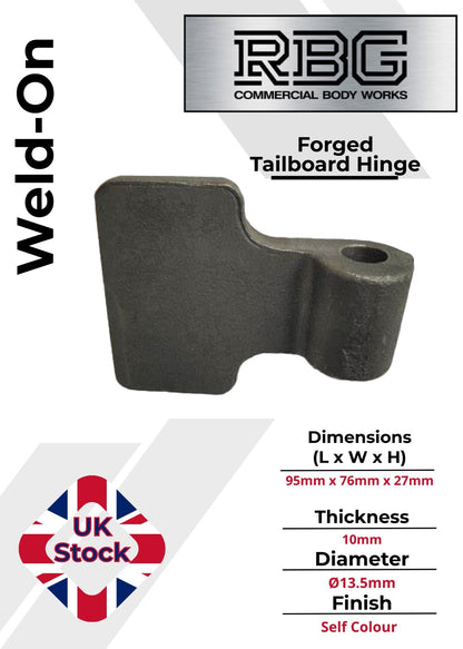Flat Hinge Weld on Spade Forged Trailer Drop Truck Pickup Gudgeon Tailgate