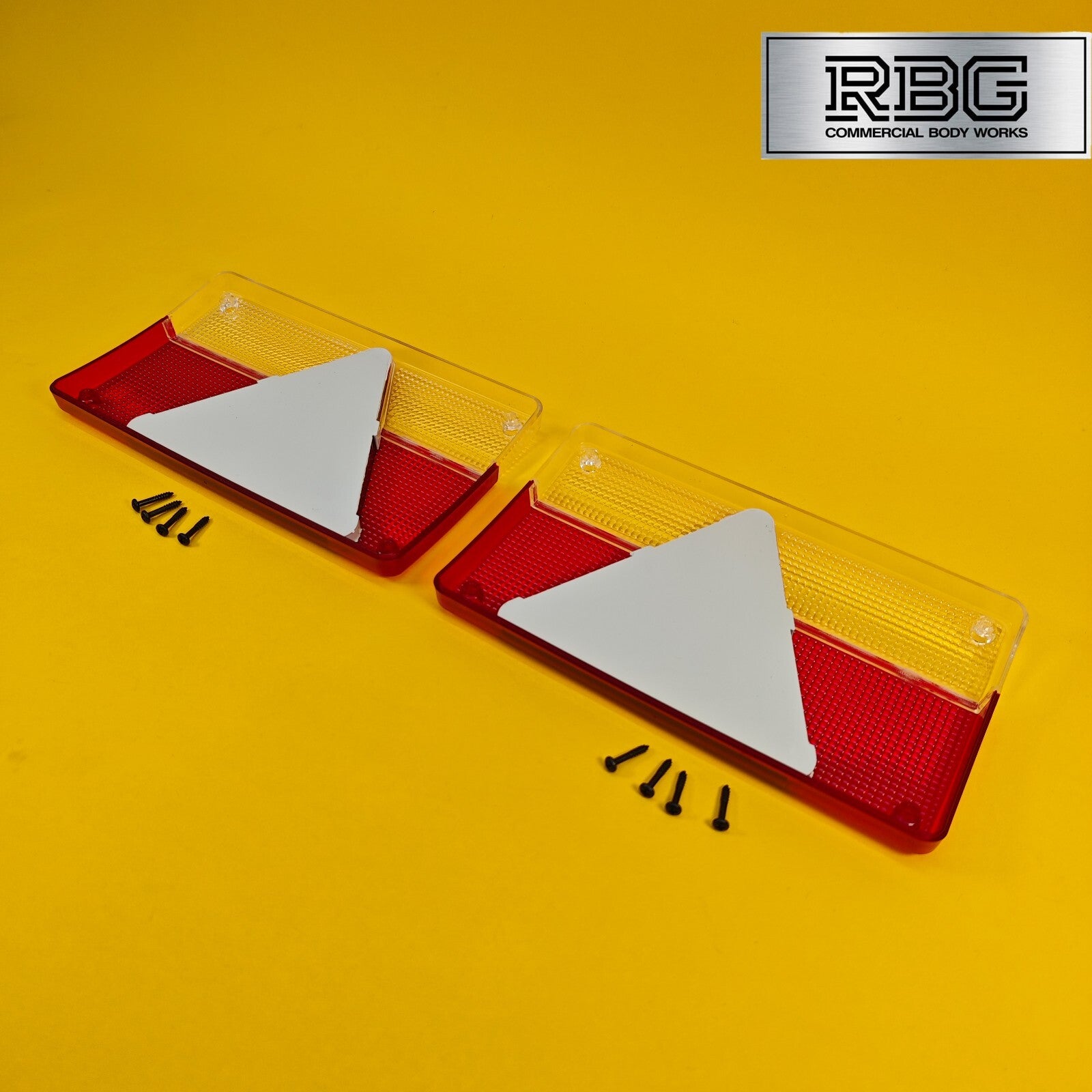 Replacement Lens Rear Light PAIR for AJBA FP80 To Fit Erde Daxara Trailer Italy