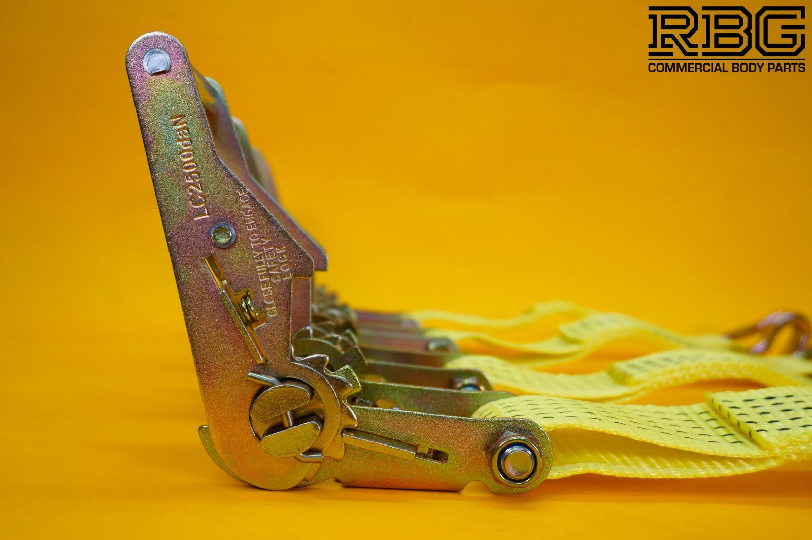 Axle Recovery Strap 1m x 50mm + 4x Tie Down Ratchet Strap 4m x 50mm 5Ton Cargo