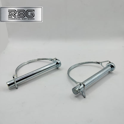 2x D Lock Pins 11X100MM Wire Shaft Clip Lynch Linch Trailer Tractor Taw Locking